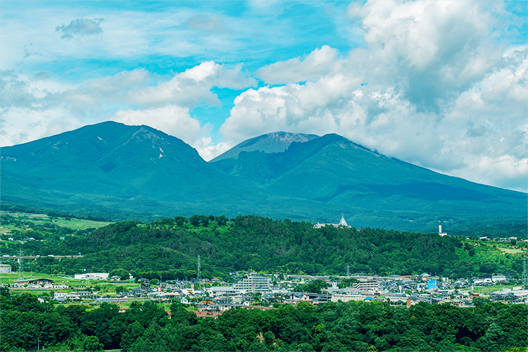 【イメージ】氷集落から見た浅間山